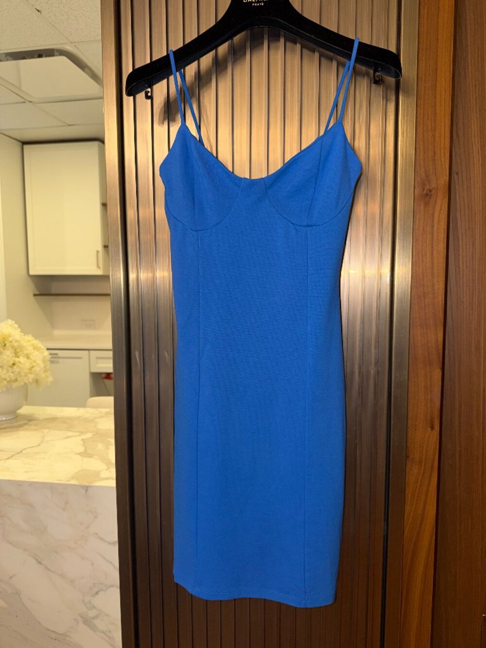 Electric Blue Butter-Soft Bodycon Mini Dress